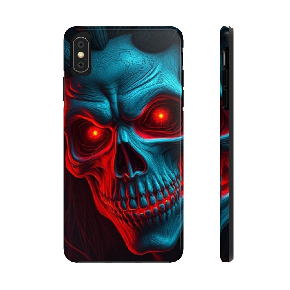 Red and Blue Skull Phone Case